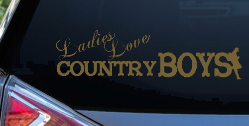 Ladies Love Country Boys Car or Truck Window Decal Sticker
