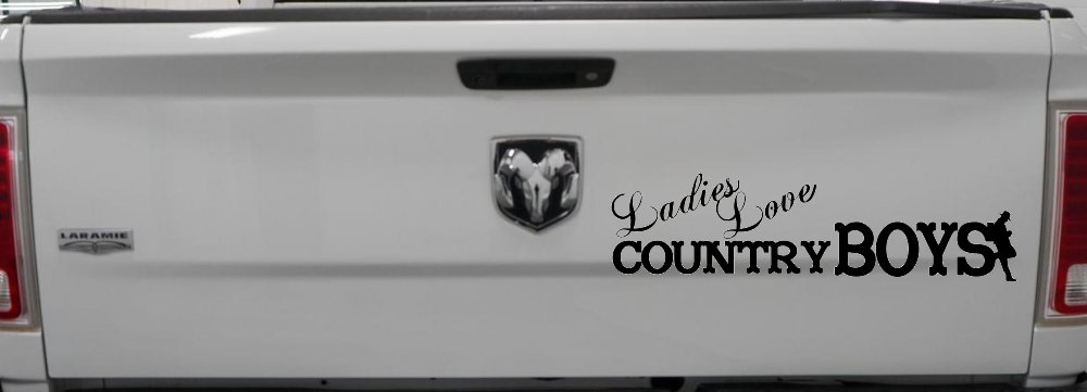 Ladies Love Country Boys Car or Truck Window Decal Sticker