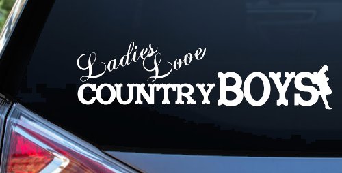 Ladies Love Country Boys Car or Truck Window Decal Sticker