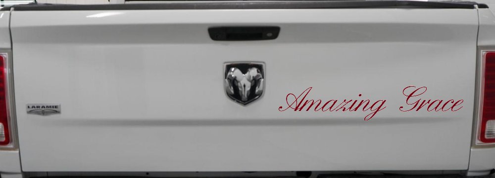 Amazing Grace Christian Car or Truck Window Decal Sticker