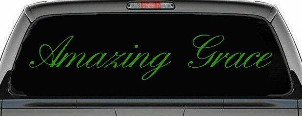 Amazing Grace Christian Car or Truck Window Decal Sticker