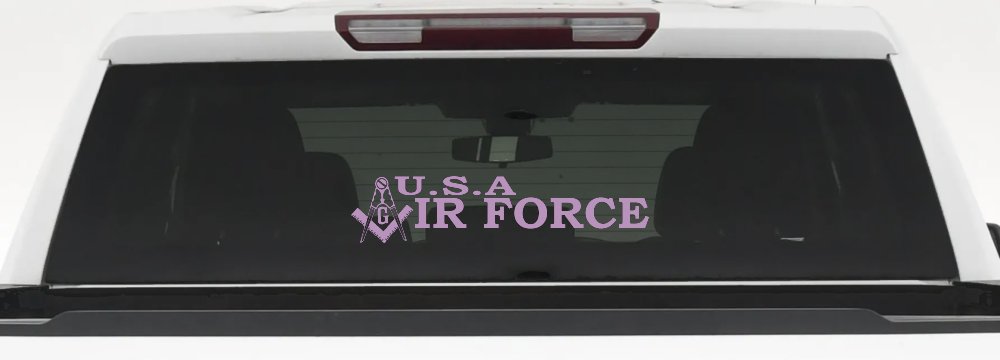 Air Force Freemason Masonic Compass and Square Military Car or Truck Window Decal Sticker