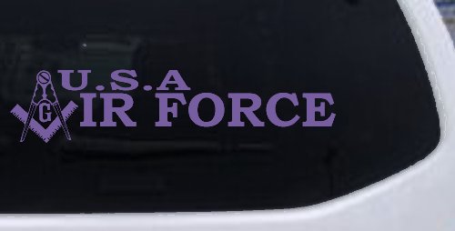 Air Force Freemason Masonic Compass and Square Military Car or Truck Window Decal Sticker