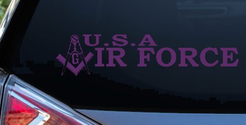 Air Force Freemason Masonic Compass and Square Military Car or Truck Window Decal Sticker