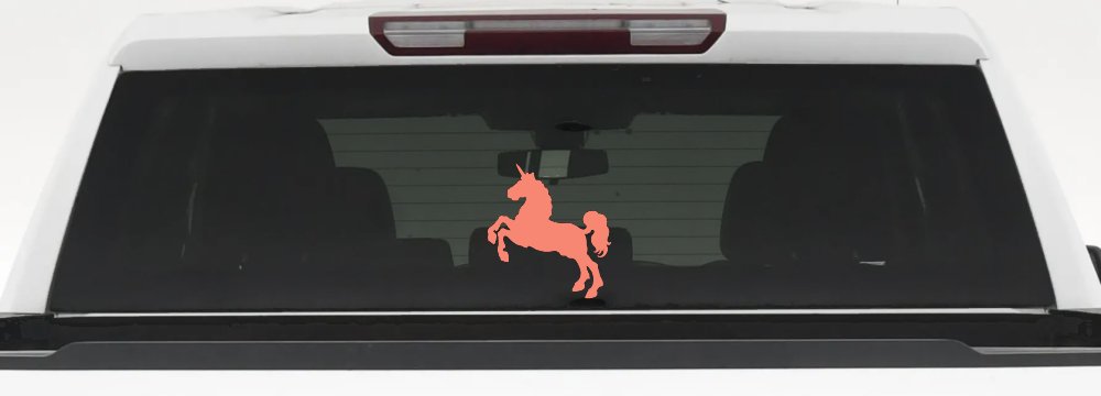 Unicorn Prancing Car or Truck Window Decal Sticker