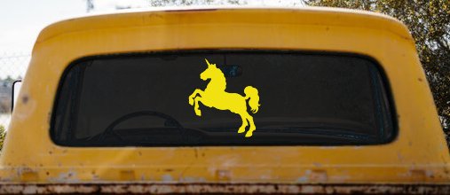 Unicorn Prancing Car or Truck Window Decal Sticker