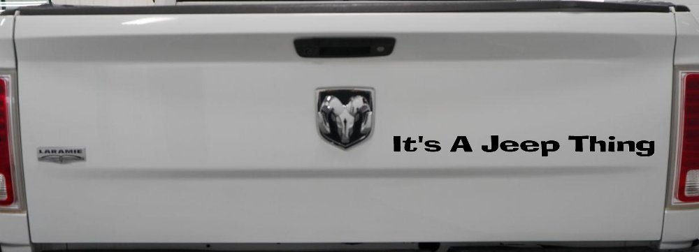 Its A Jeep Thing Off Road Car or Truck Window Decal Sticker (Black)