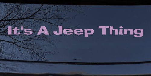 Its A Jeep Thing Off Road Car or Truck Window Decal Sticker (Lilac)