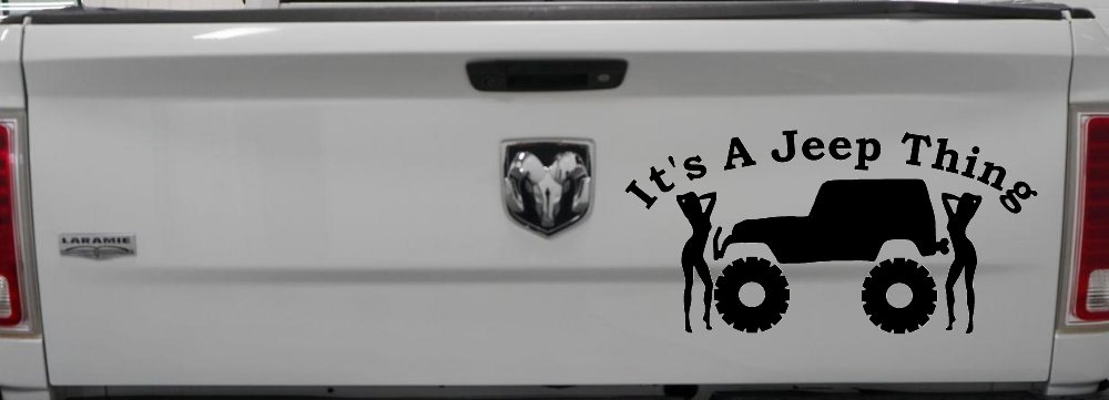 Its A Jeep Thing With Girls Off Road Car or Truck Window Decal Sticker