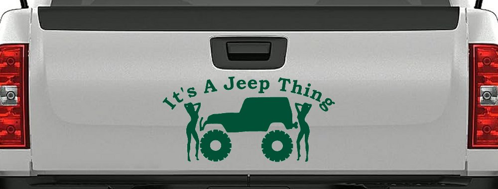 Its A Jeep Thing With Girls Off Road Car or Truck Window Decal Sticker