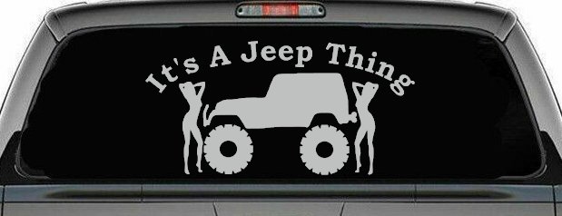 It's A Jeep Thing With Girls Off Road Car or Truck Window Decal Sticker