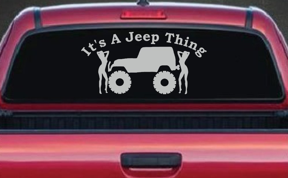 Its A Jeep Thing With Girls Off Road Car or Truck Window Decal Sticker