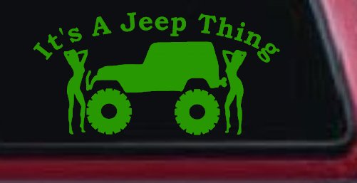 Its A Jeep Thing With Girls Off Road Car or Truck Window Decal Sticker