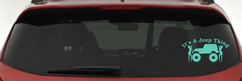 Its A Jeep Thing With Girls Off Road Car or Truck Window Decal Sticker