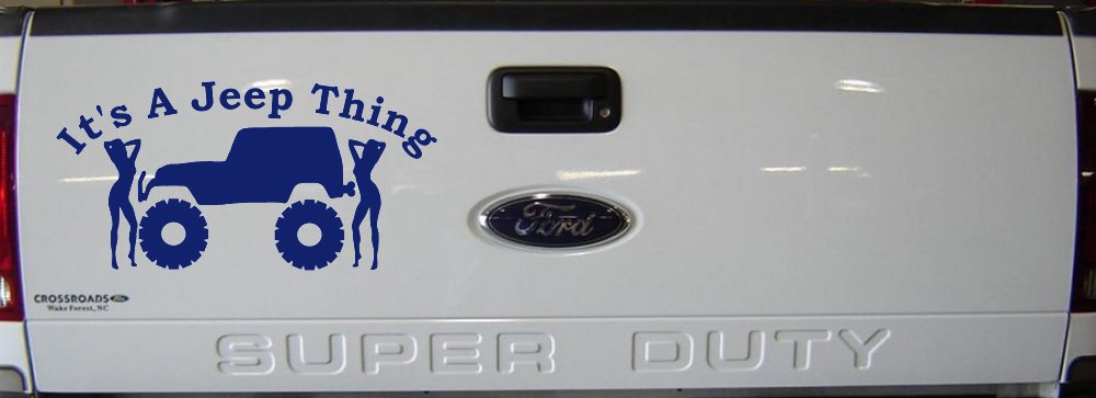 Its A Jeep Thing With Girls Off Road Car or Truck Window Decal Sticker