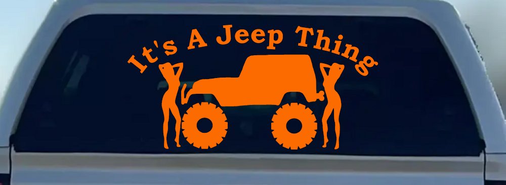 Its A Jeep Thing With Girls Off Road Car or Truck Window Decal Sticker
