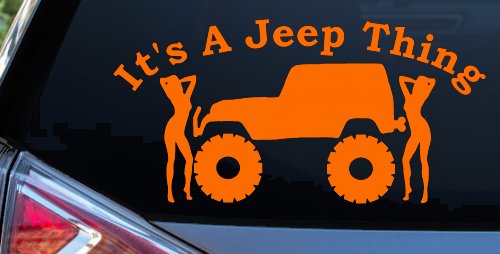 Its A Jeep Thing With Girls Off Road Car or Truck Window Decal Sticker