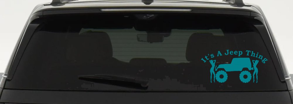 Its A Jeep Thing With Girls Off Road Car or Truck Window Decal Sticker
