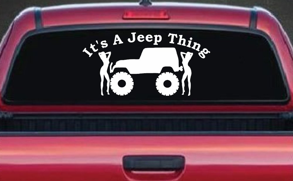 Its A Jeep Thing With Girls Off Road Car or Truck Window Decal Sticker