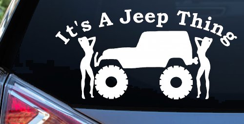 Its A Jeep Thing With Girls Off Road Car or Truck Window Decal Sticker
