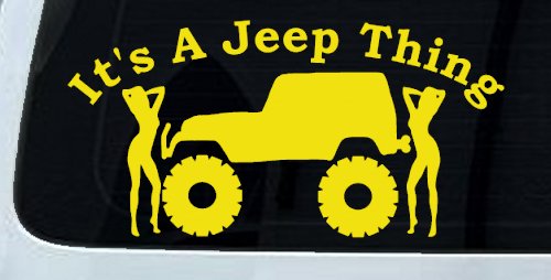 Its A Jeep Thing With Girls Off Road Car or Truck Window Decal Sticker
