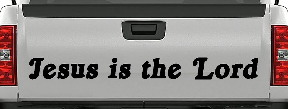 Jesus Is The Lord Christian Car or Truck Window Decal Sticker (Black)