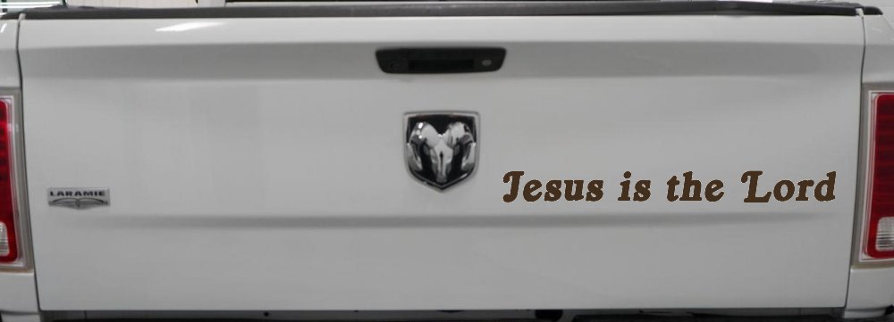 Jesus Is The Lord Christian Car or Truck Window Decal Sticker