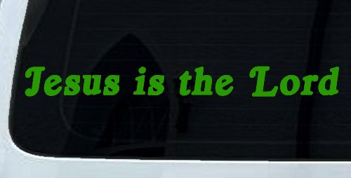Jesus Is The Lord Christian Car or Truck Window Decal Sticker (Lime)