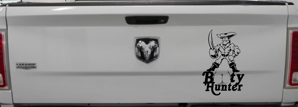 Pirate Booty Hunter Funny Car or Truck Window Decal Sticker