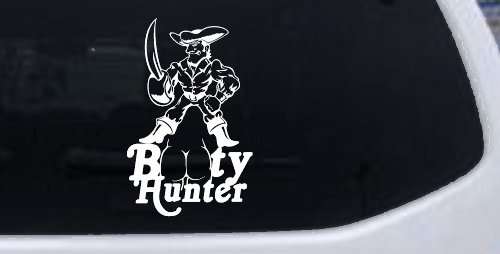 Pirate Booty Hunter Funny Car or Truck Window Decal Sticker