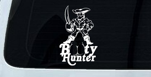 Pirate Booty Hunter Funny Car or Truck Window Decal Sticker