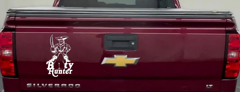 Pirate Booty Hunter Funny Car or Truck Window Decal Sticker