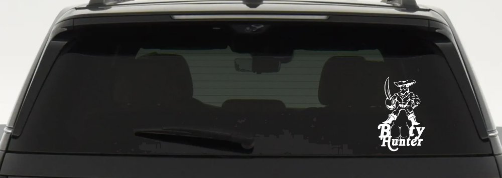 Pirate Booty Hunter Funny Car or Truck Window Decal Sticker