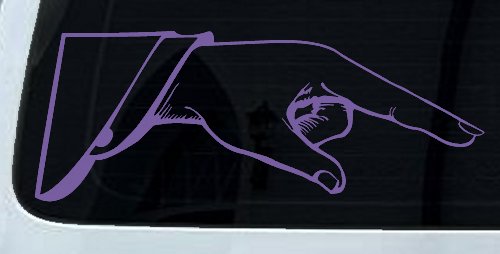 Pointing Hand Business Window Lettering Sign Car or Truck Window Decal Sticker