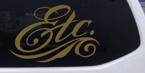 Ect. Swirly Business Window Lettering Sign Car or Truck Window Decal Sticker