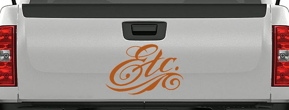 Ect. Swirly Business Window Lettering Sign Car or Truck Window Decal Sticker
