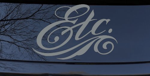 Ect. Swirly Business Window Lettering Sign Car or Truck Window Decal Sticker