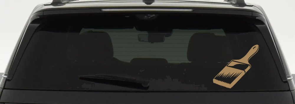 Painter Paint Brush Business Car or Truck Window Decal Sticker