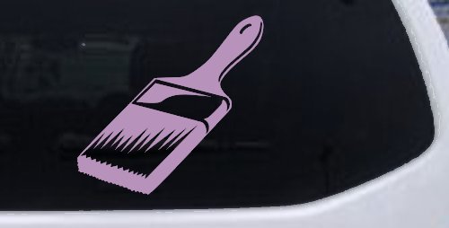 Painter Paint Brush Business Car or Truck Window Decal Sticker (Lilac)