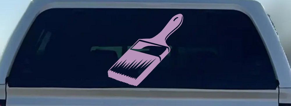 Painter Paint Brush Business Car or Truck Window Decal Sticker