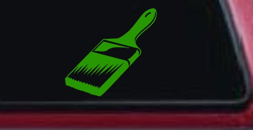 Painter Paint Brush Business Car or Truck Window Decal Sticker