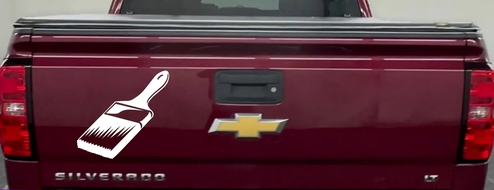 Painter Paint Brush Business Car or Truck Window Decal Sticker