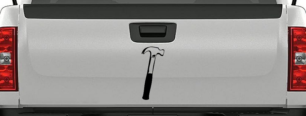 Builder Carpenter Contractor Hammer Business Window Lettering Sign Car or Truck Window Decal Sticker