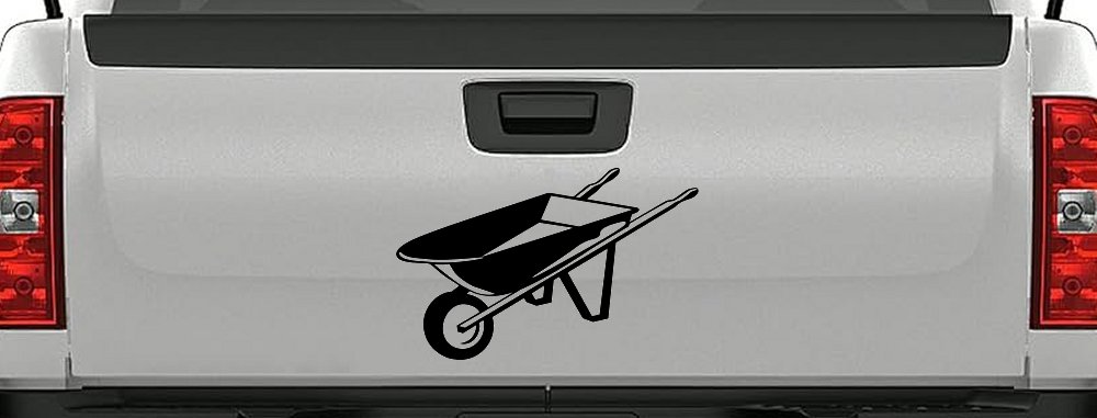 Contractor Landscape Wheelbarrow  Business Window Lettering Sign Car or Truck Window Decal Sticker
