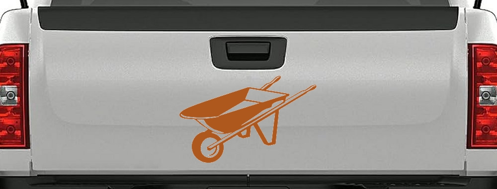 Contractor Landscape Wheelbarrow  Business Window Lettering Sign Car or Truck Window Decal Sticker