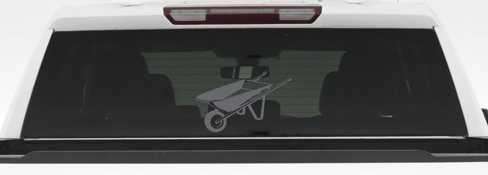Contractor Landscape Wheelbarrow  Business Window Lettering Sign Car or Truck Window Decal Sticker