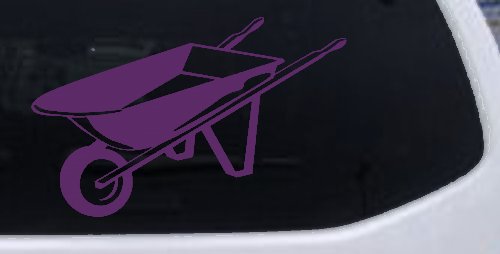 Contractor Landscape Wheelbarrow  Business Window Lettering Sign Car or Truck Window Decal Sticker