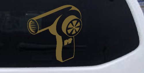 Cosmetology Hair Dryer Window Lettering Business Car or Truck Window Decal Sticker