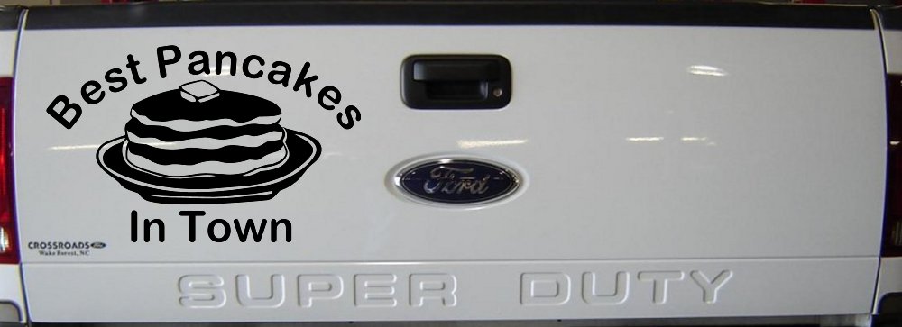 Best Pancakes in Town Restaurant Window Lettering Business Car or Truck Window Decal Sticker