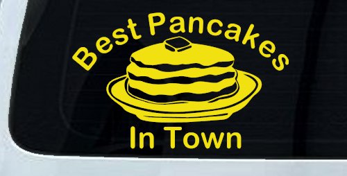 Best Pancakes in Town Restaurant Window Lettering Business Car or Truck Window Decal Sticker